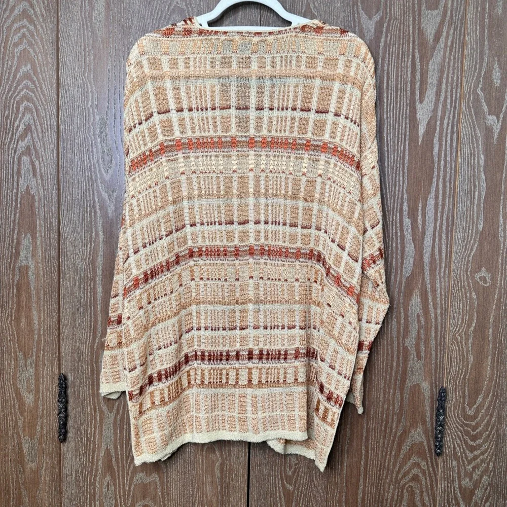 Andrea Casati Vintage Italian Knit Cardigan Sweater Cream Copper Italy Vacation - Picture 9 of 11